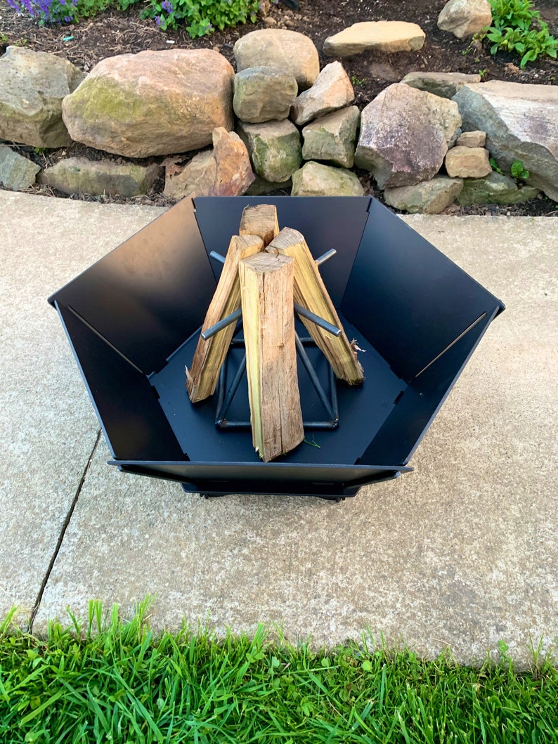 Firewood Holder, Firewood Teepee Holder image 1