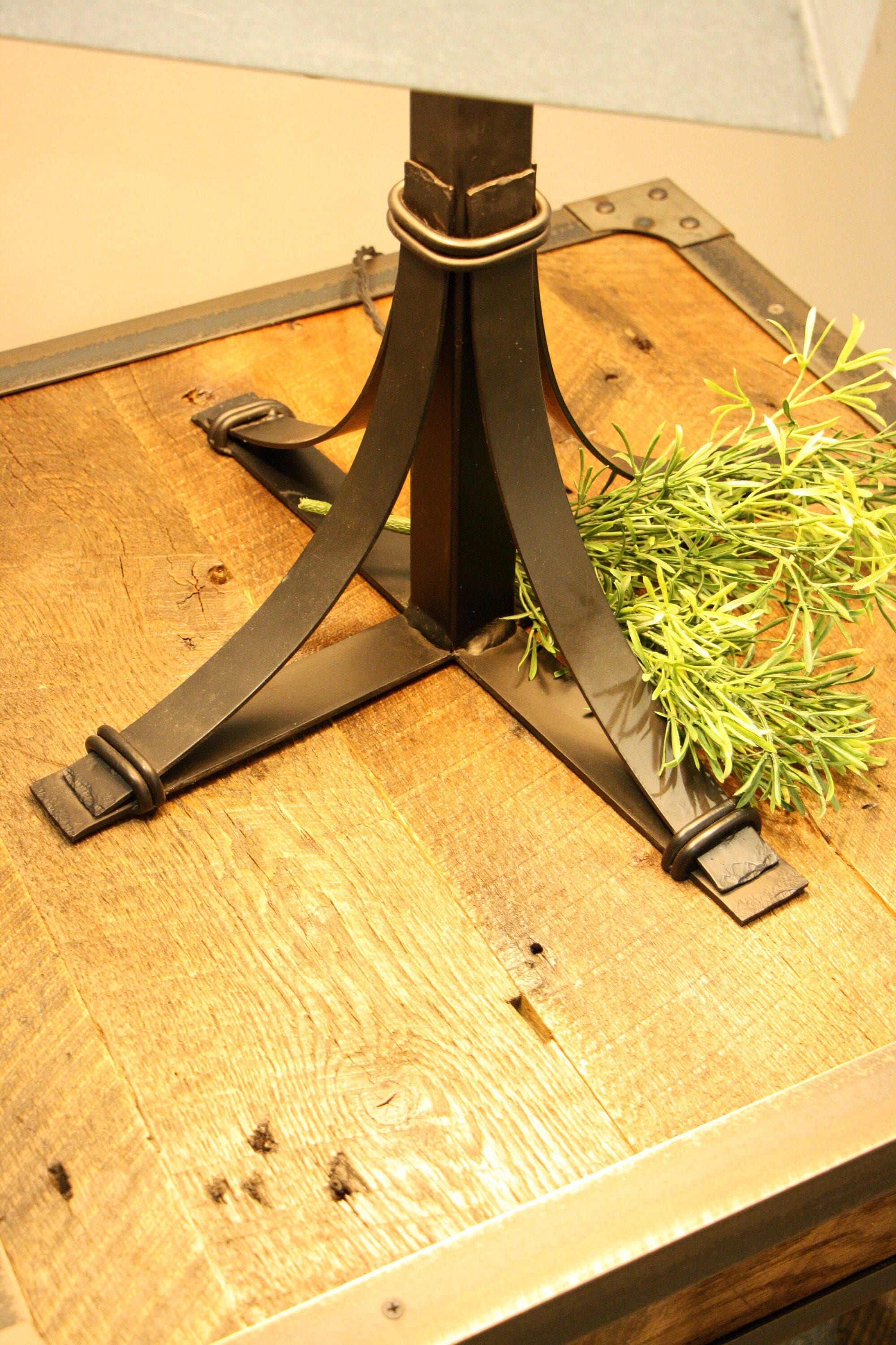 Rustic Industrial End Table 241824 Etsy