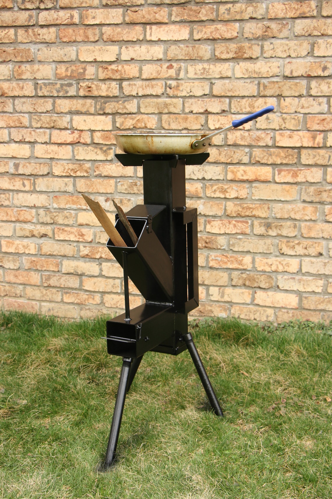 Charcoal Grill Attachment Rocket Stove Charcoal Grill Etsy