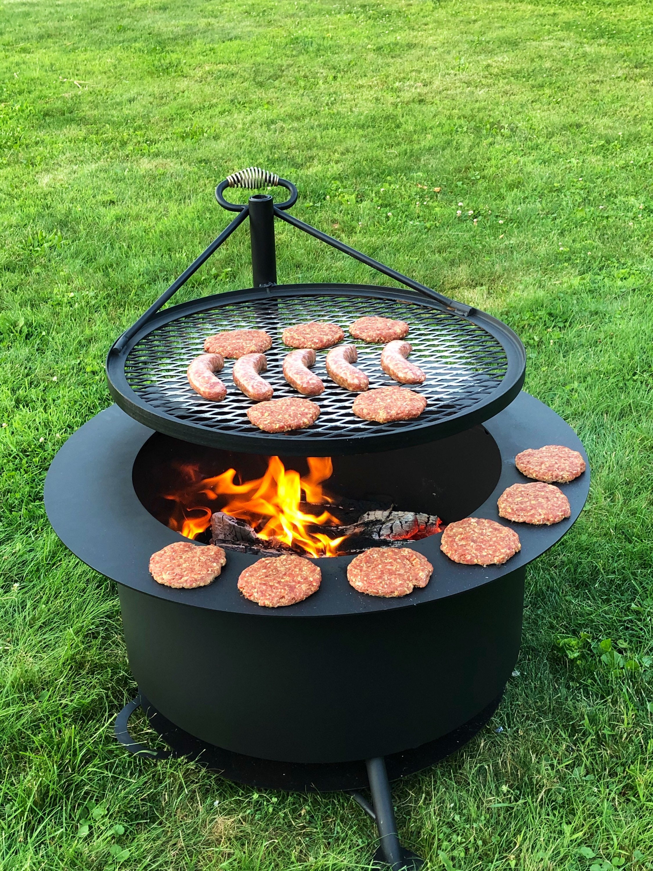 SMOKELESS Patio Fire pit Barbeque pit 2416 Etsy Italia