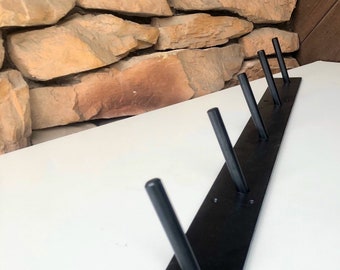 Wall Mounted Coat Rack, Industrial Coat Rack, Rustic Coat Rack, Custom DIY Coat Racks, Colonial, Industrial Farmhouse