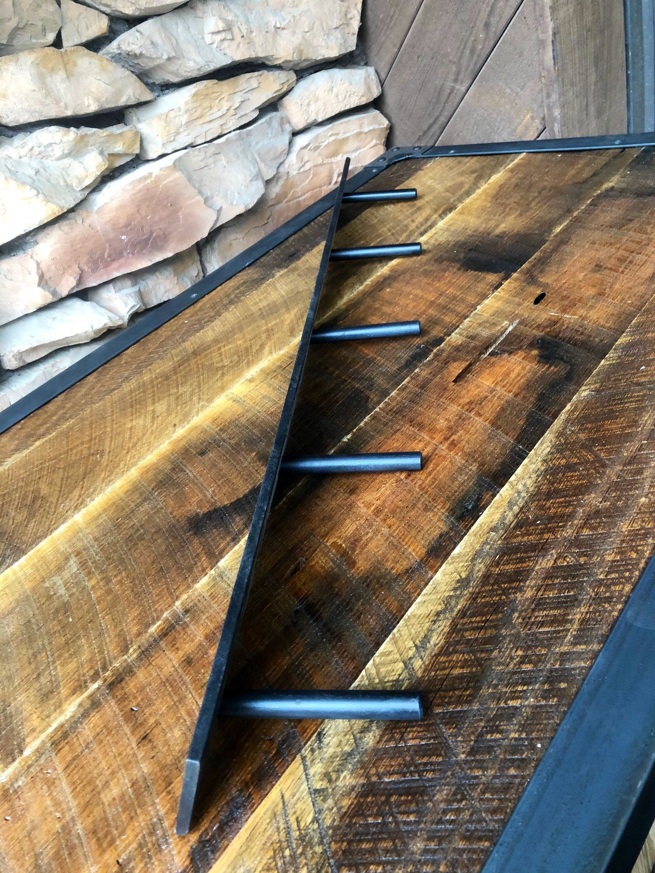 Wall Mounted Coat Rack, Industrial Coat Rack, Rustic Coat Rack, Custom ...