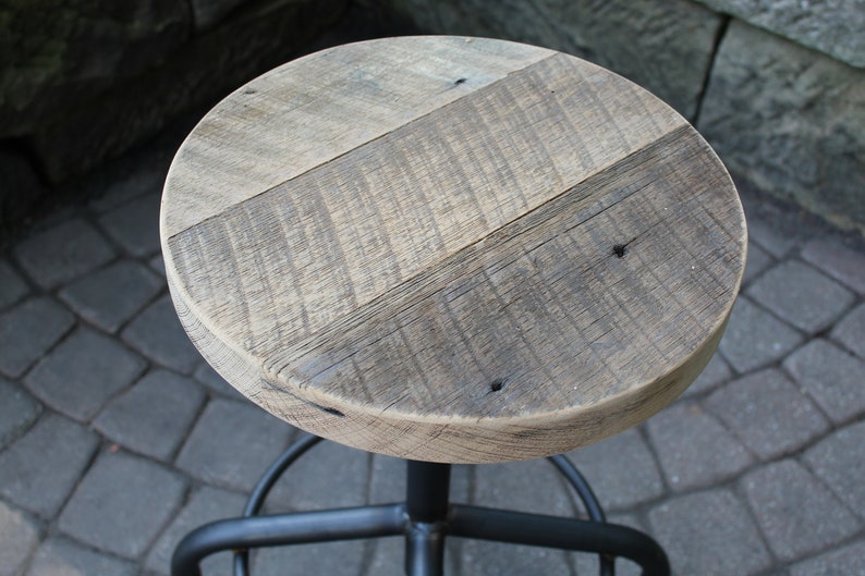 Rustic Industrial Bar Stool - Adjustable Stool #IS4921 Bild 4