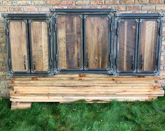 Rustic Industrial Cabinets, Industrial Cabinets, Reclaimed Wood Cabinets #1432 Priced Individually
