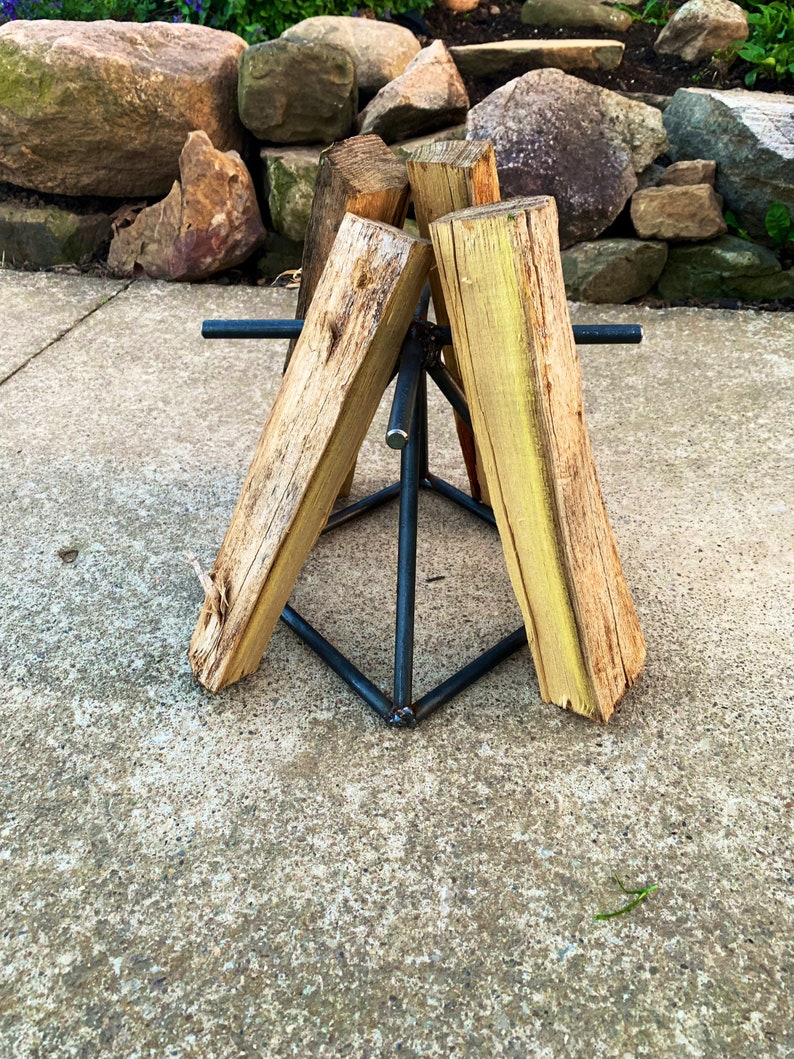 Firewood Holder, Firewood Teepee Holder image 3