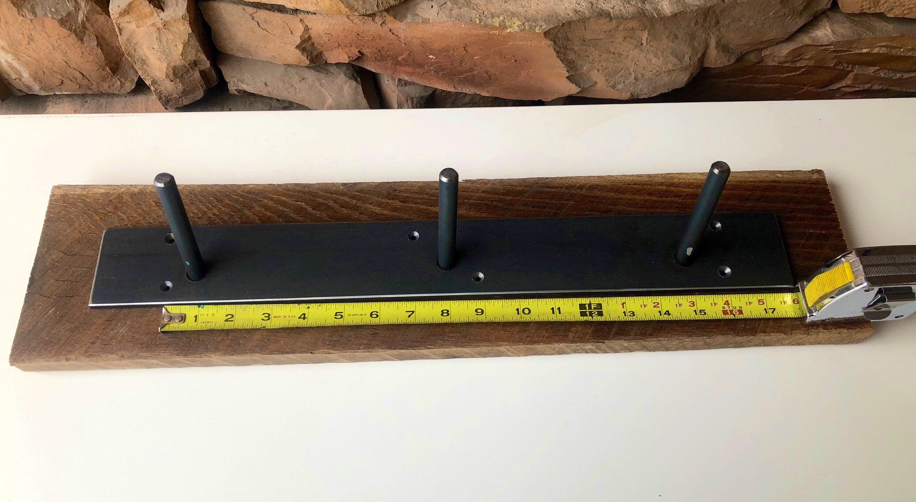 Wall Mounted Coat Rack WITH mounting board Rustic Industrial Etsy.de