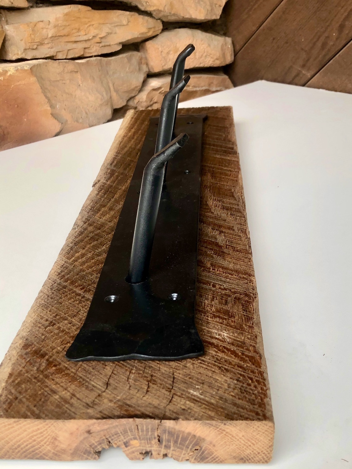 Wall Mounted Coat Rack WITH Mounting Board Rustic Industrial Etsy