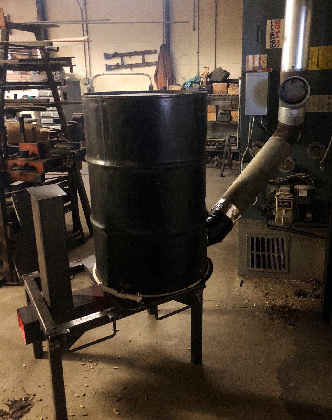 Rocket Barrel Stove Thermal Mass heater Cabin Stove Pellet Etsy