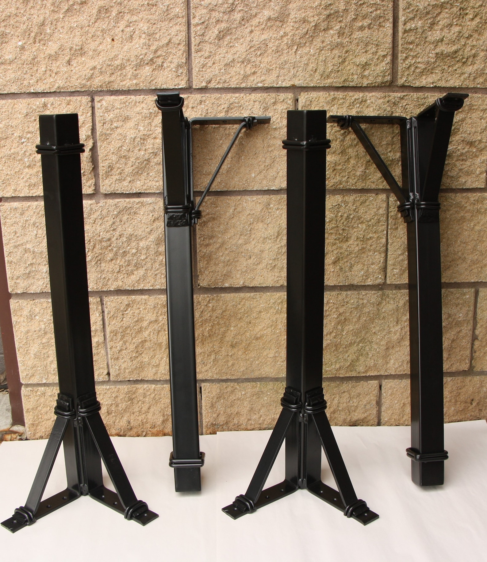 Industrial Table Legs/ Post Table Legs/ Welded Table Legs/ Etsy