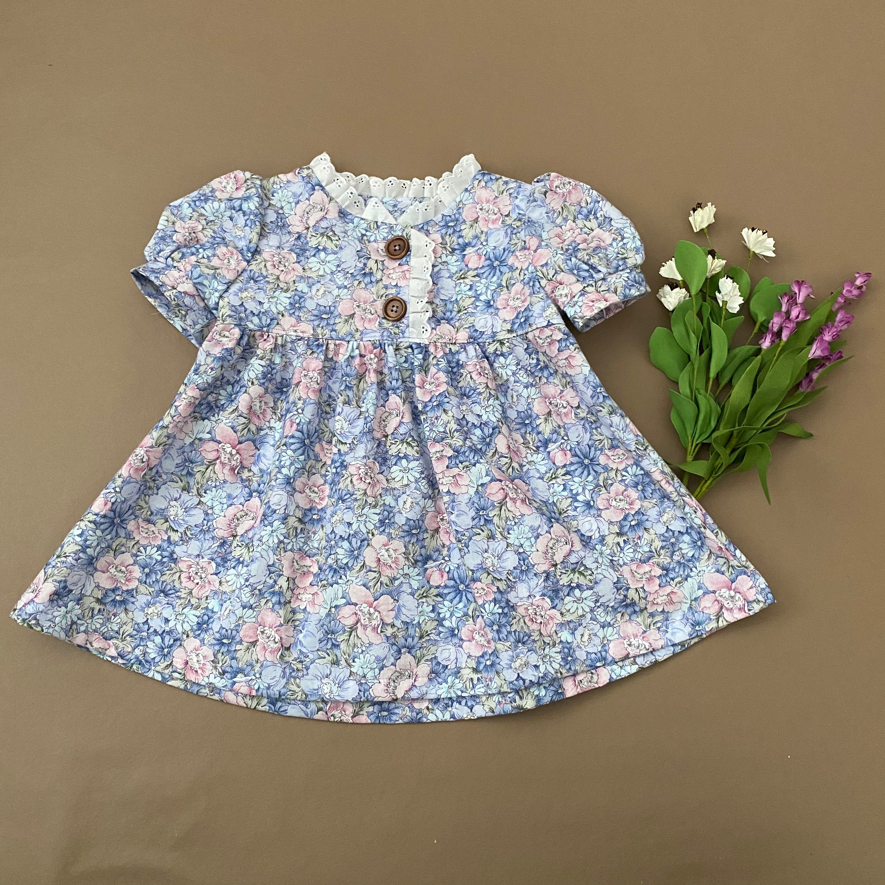 18M Purple Floral Dress