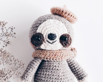 Sloth crochet pattern : Ola the Sloth amigurumi pattern, PDF Sloth crochet (English)