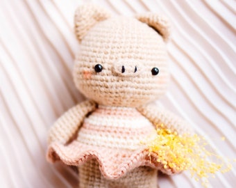 Pig crochet pattern : Rosie the pig amigurumi, PDF Piggy crochet  (English)