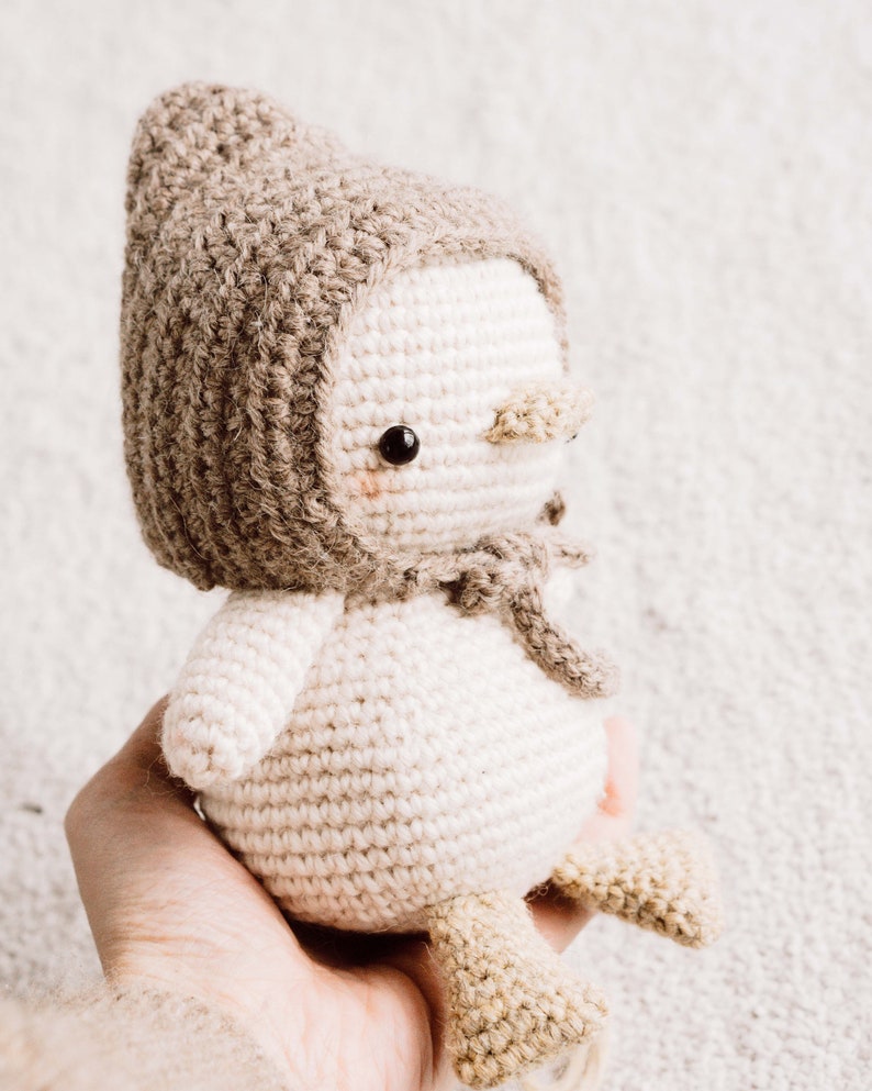 Baby Duckling Crochet Pattern: Baby Nina amigurumi, Easter crochet, PDF Duck crochet English image 6