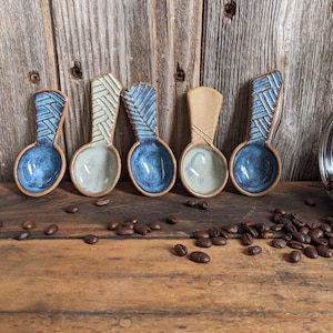 Coffee Spoon - Handmade - Ceramic - Coffee Scoop - Coffee Nook