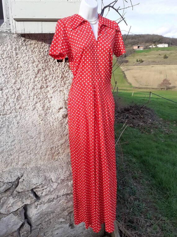 Vintage polka dot jumpsuit