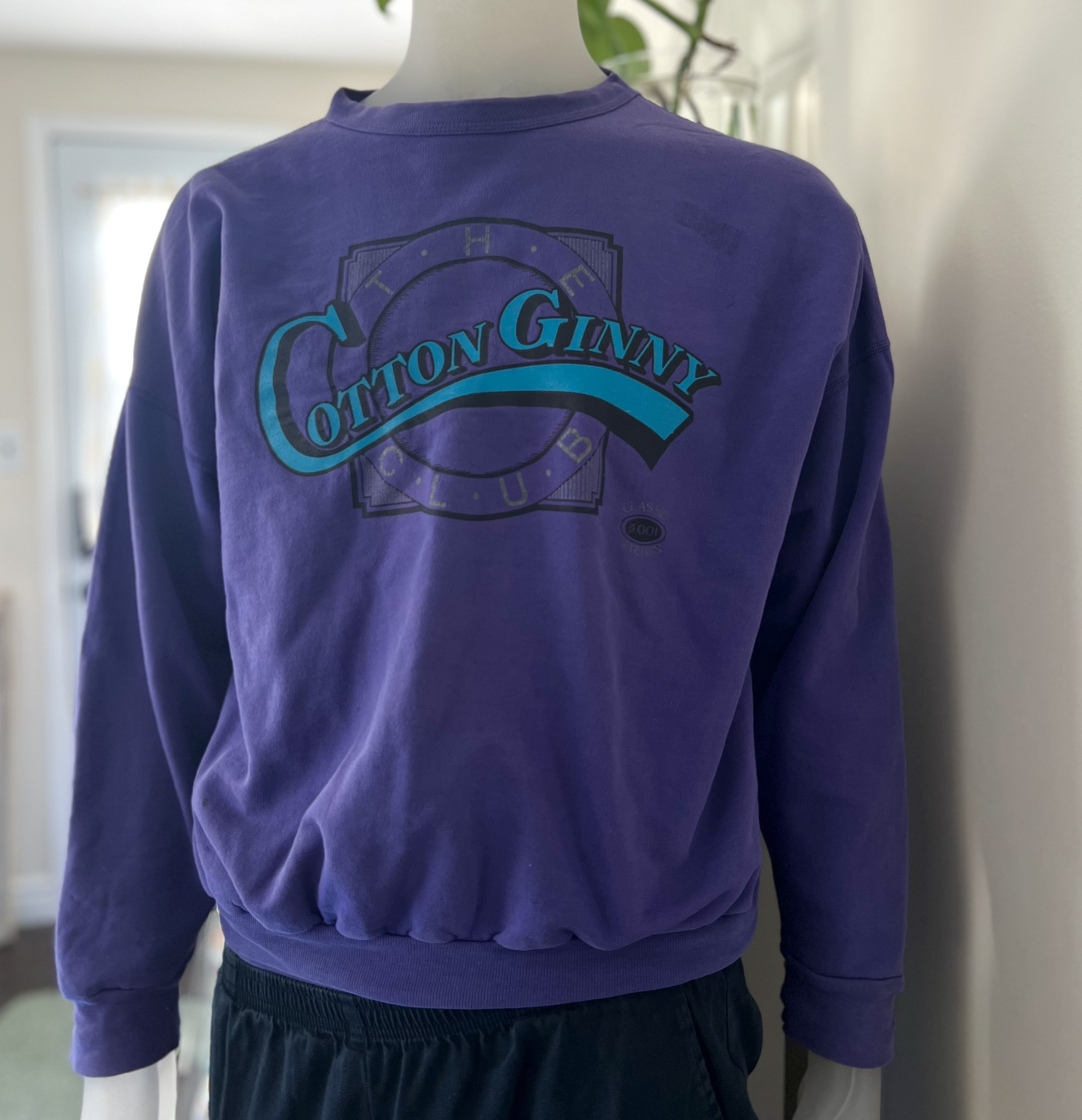 Vintage Cotton Ginny 90s Purple Pullover Sweater India