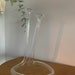 Vintage Propagation Vase, Bent Glass Fluted Bud Vase 