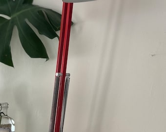 Mid Century LUXO Architects Lamp, Red Industrial Desk Lamp, 1970s