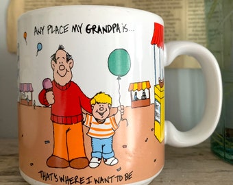 Vintage Russ Grandpa Mug, Fathers Day Gift for Grandpa