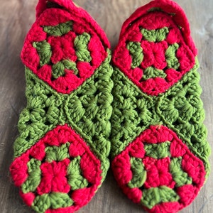Granny's old outlet fashioned knitted slippers