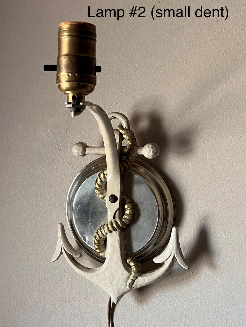 Antique Alwyn Anchor Wall Sconce Art Deco Nautical Wall Decor Etsy