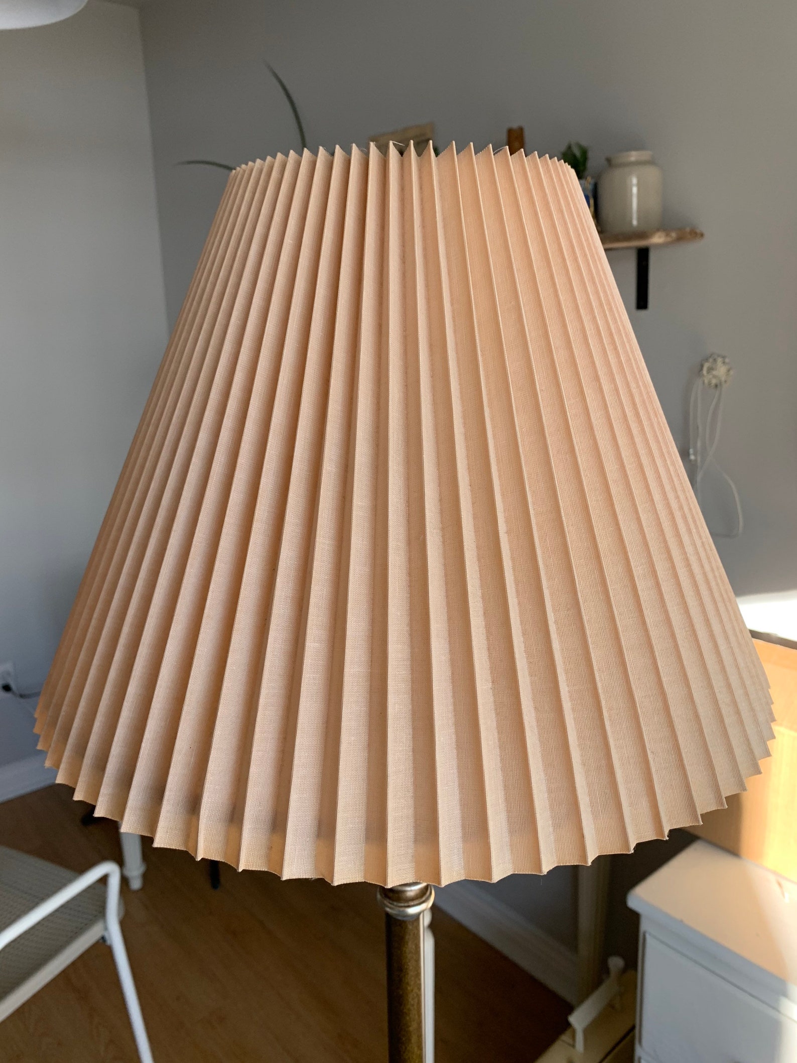 Vintage Pleated Lamp Shade Etsy