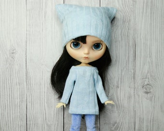 Blythe outfit: Hat, tunic and cropped leggings