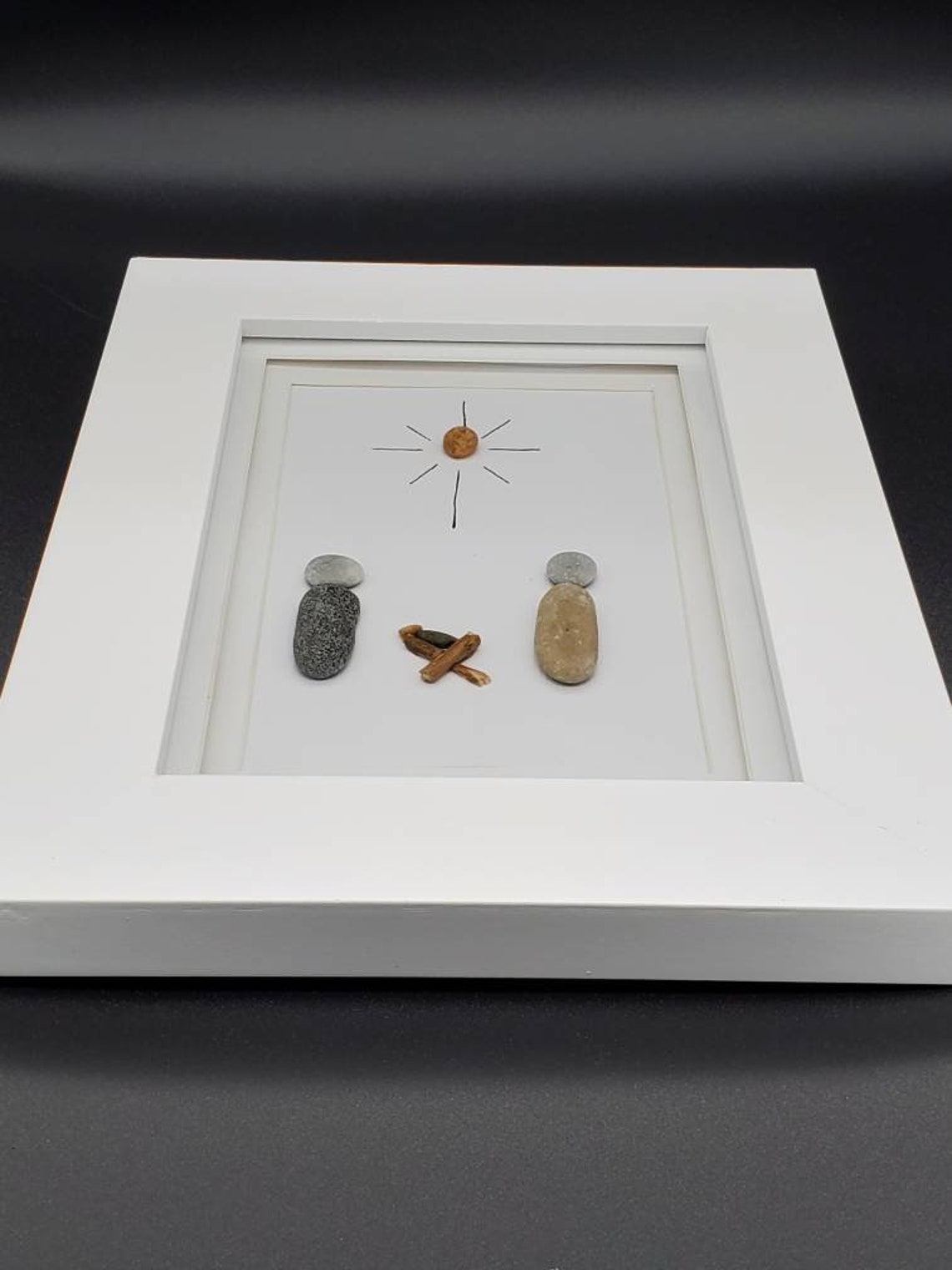 Nativity Scene Pebble Art Christmas Artchristmas Pebble Art. Etsy