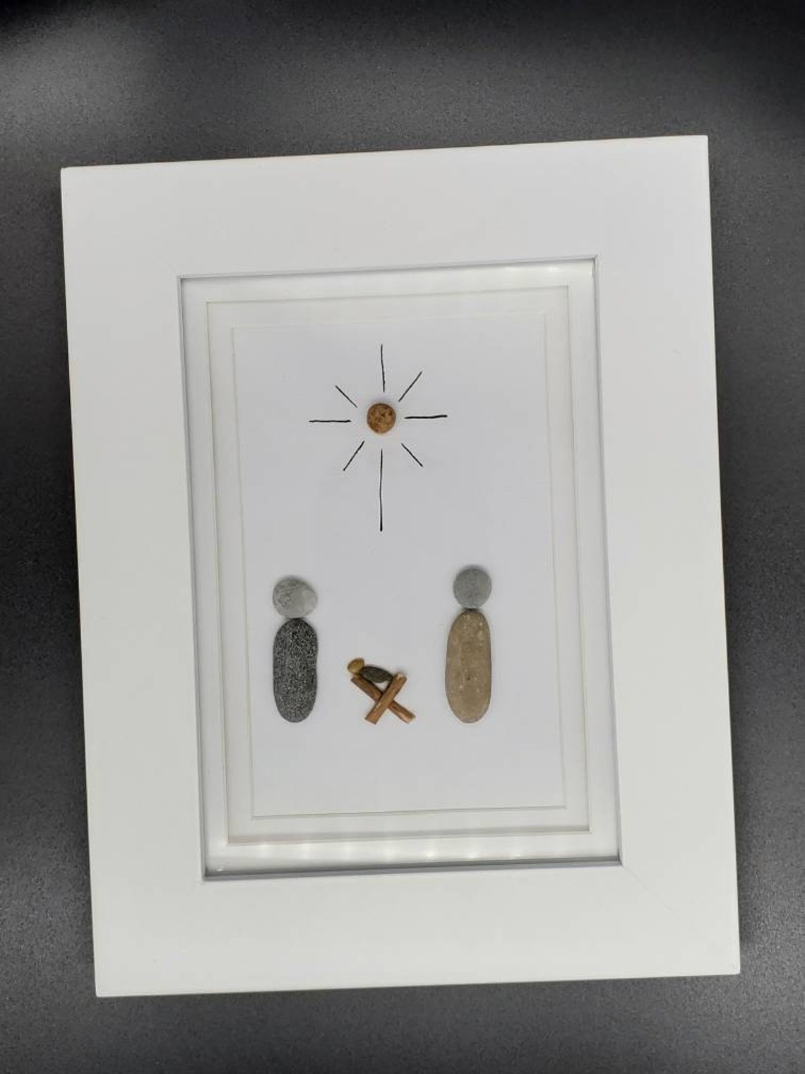 Nativity Scene Pebble Art Christmas Artchristmas Pebble Art. Etsy