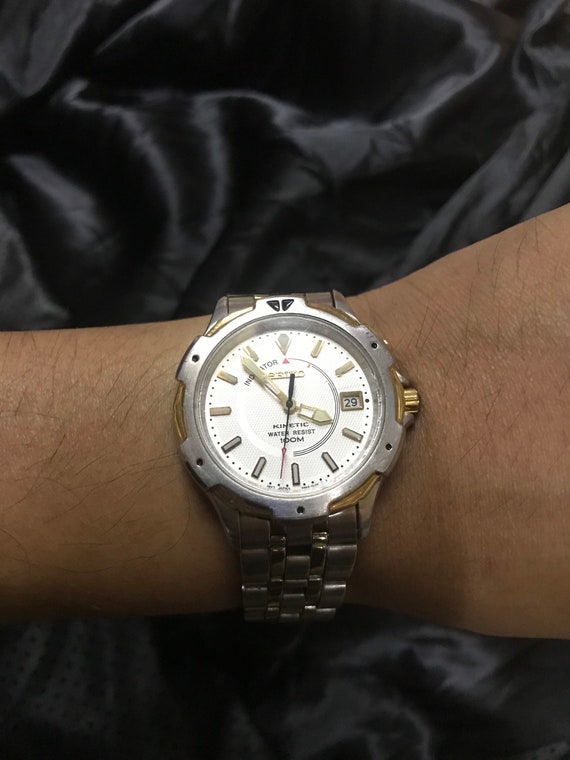Seiko Kinetic 5M42-OH10 Men's Japan Movement - Men's Wrist Seiko Kinetic 5M42-OH10 Men's Japan Movement - Men's Wrist