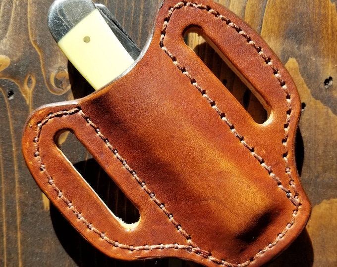 Handmade Leather Knife Sheath Case Trapper Etsy