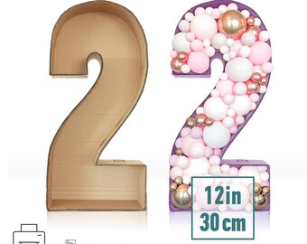 Big Birthday Numbers TEMPLATE | 12in