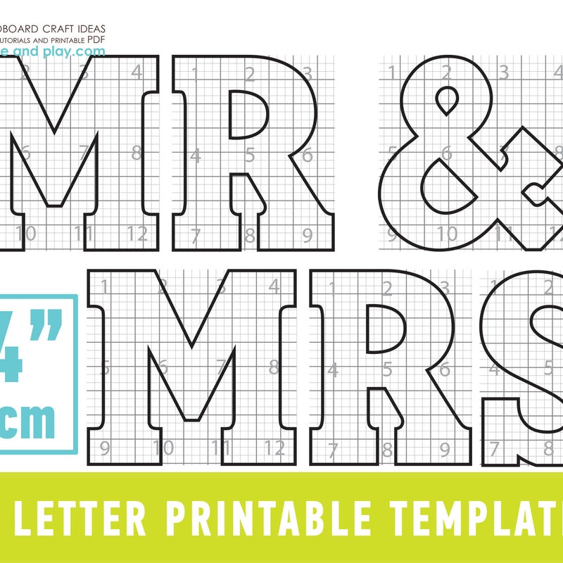 Mr and Mrs Letters - Etsy
