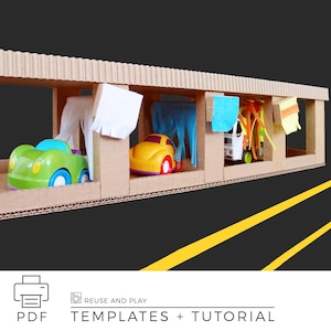 Lavadora de coches de juguete de cartón << Tutorial DIY >>