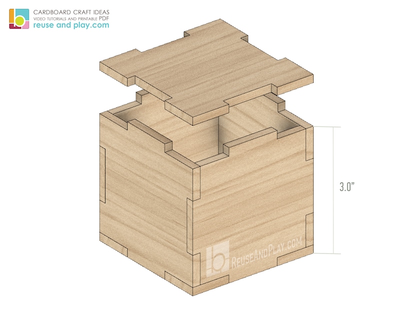 CUBE 3x3 Digital Vector File for Laser Cut or CNC Etsy Australia