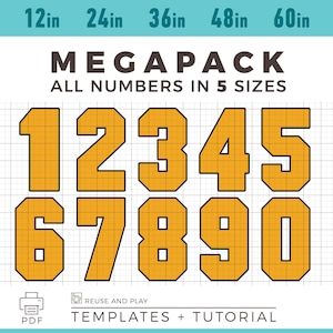 MEGA PACK DE PLANTILLAS DE NÚMEROS