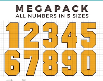 Numbers TEMPLATES MEGA PACK