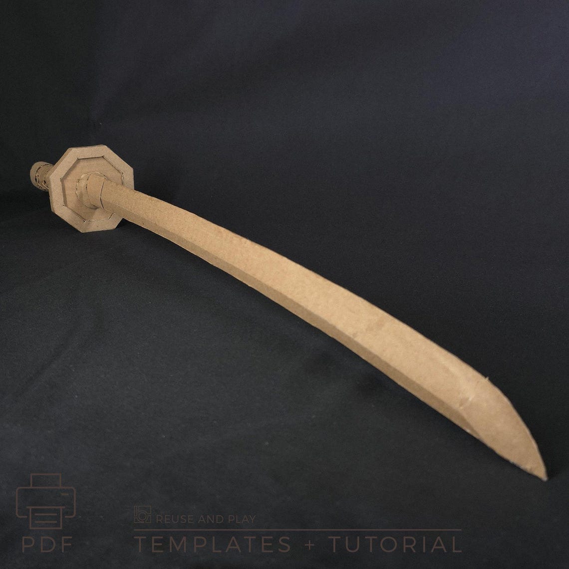 Katana Ruler Patterns Katana TEMPLATE, Cardboard Katana Pattern, Printable PDF, Cosplay Prop ...
