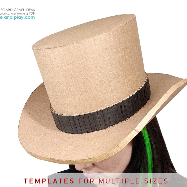 Sombrero de copa, sombrero canotier, sombrero flexible / PLANTILLAS