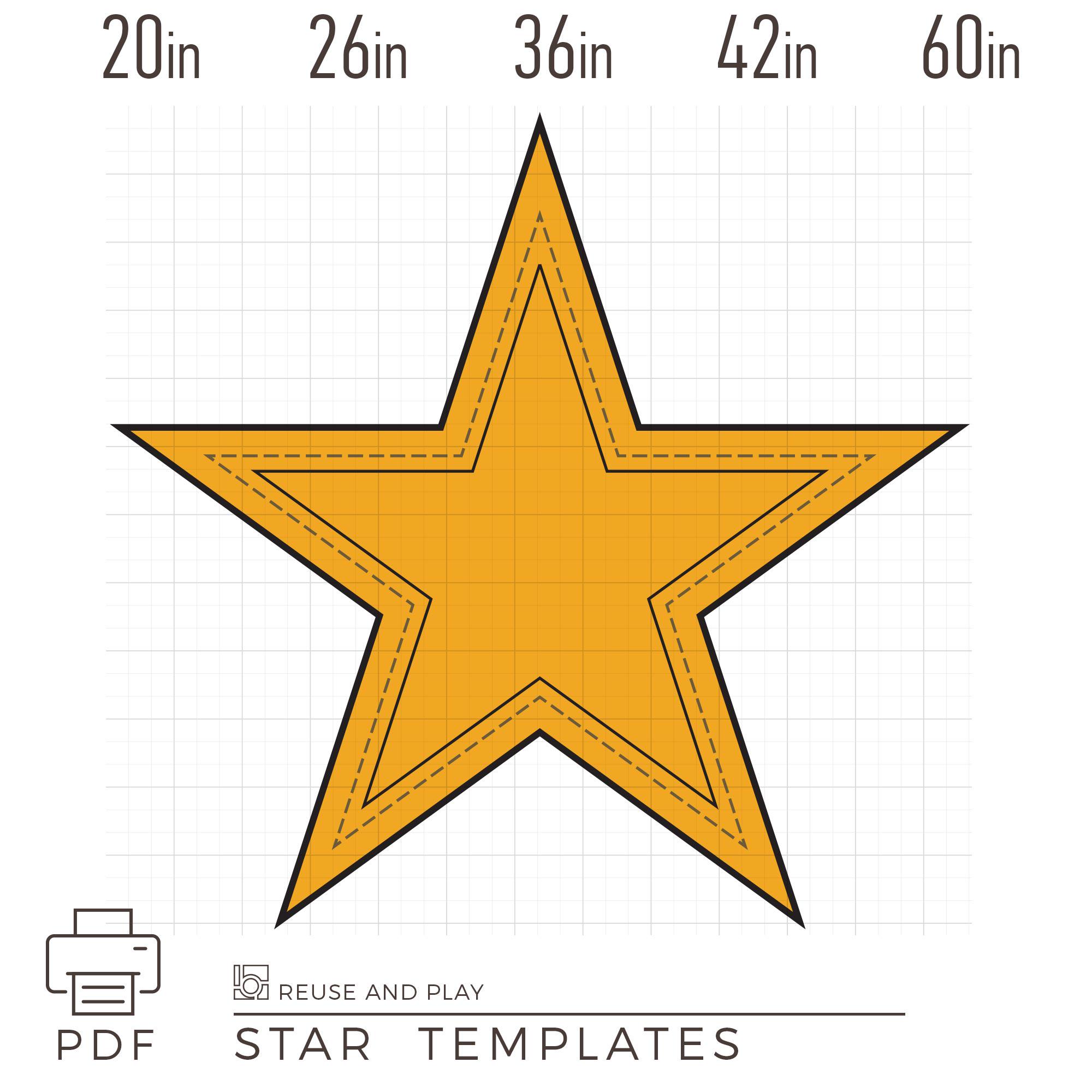 Plantillas de estrellas - Etsy México, image size:2000x2000