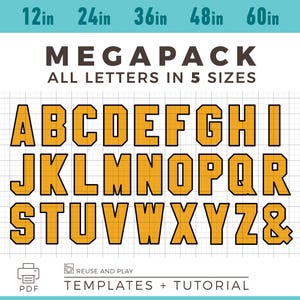 Plantillas de letras MEGA PACK