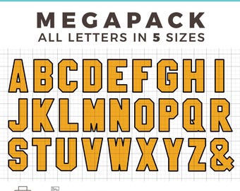 Letters TEMPLATES MEGA PACK