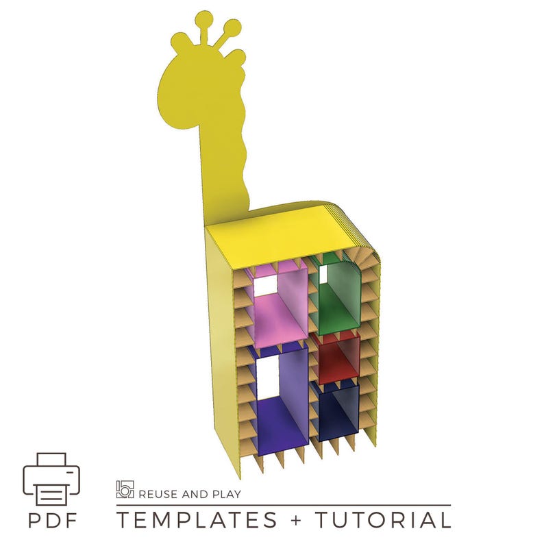 Estantería infantil "Jirafa" <<<Planos imprimibles>>> imagen 7