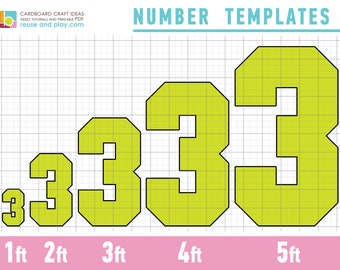 Block Number THREE Templates 1-5 ft