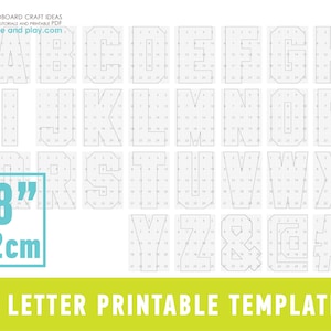 Giant Letters Templates A to Z | 48in - Etsy