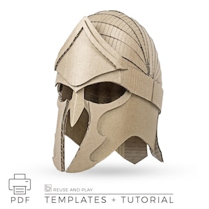 Medieval Knight Helmet TEMPLATES