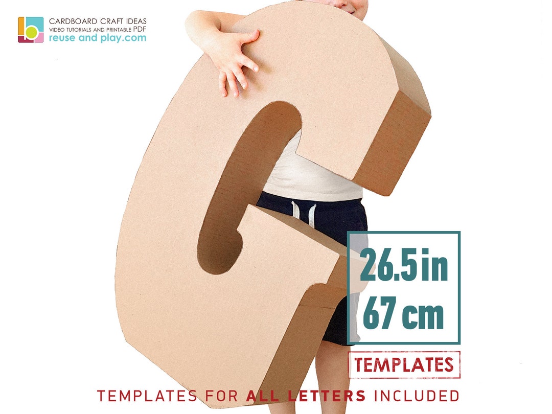 Giant 3D Letters TEMPLATES, AZ 26.5in Etsy
