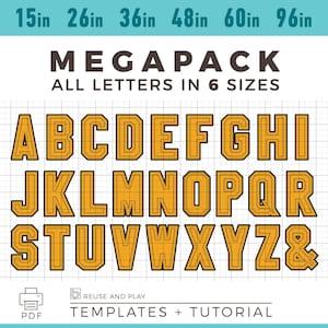 PAQUETE MEGA DE PLANTILLAS DE LETRAS ILUMINADAS