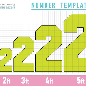 Block Number TWO Templates 1-5 ft