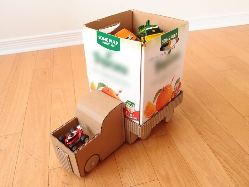 DIY Truck Car Organizer and Toy Storage